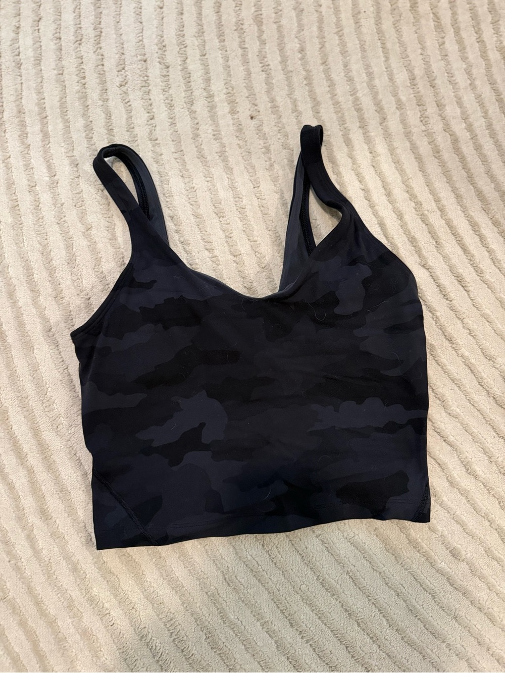 Lululemon Align Tank Top Black Camo Size 4